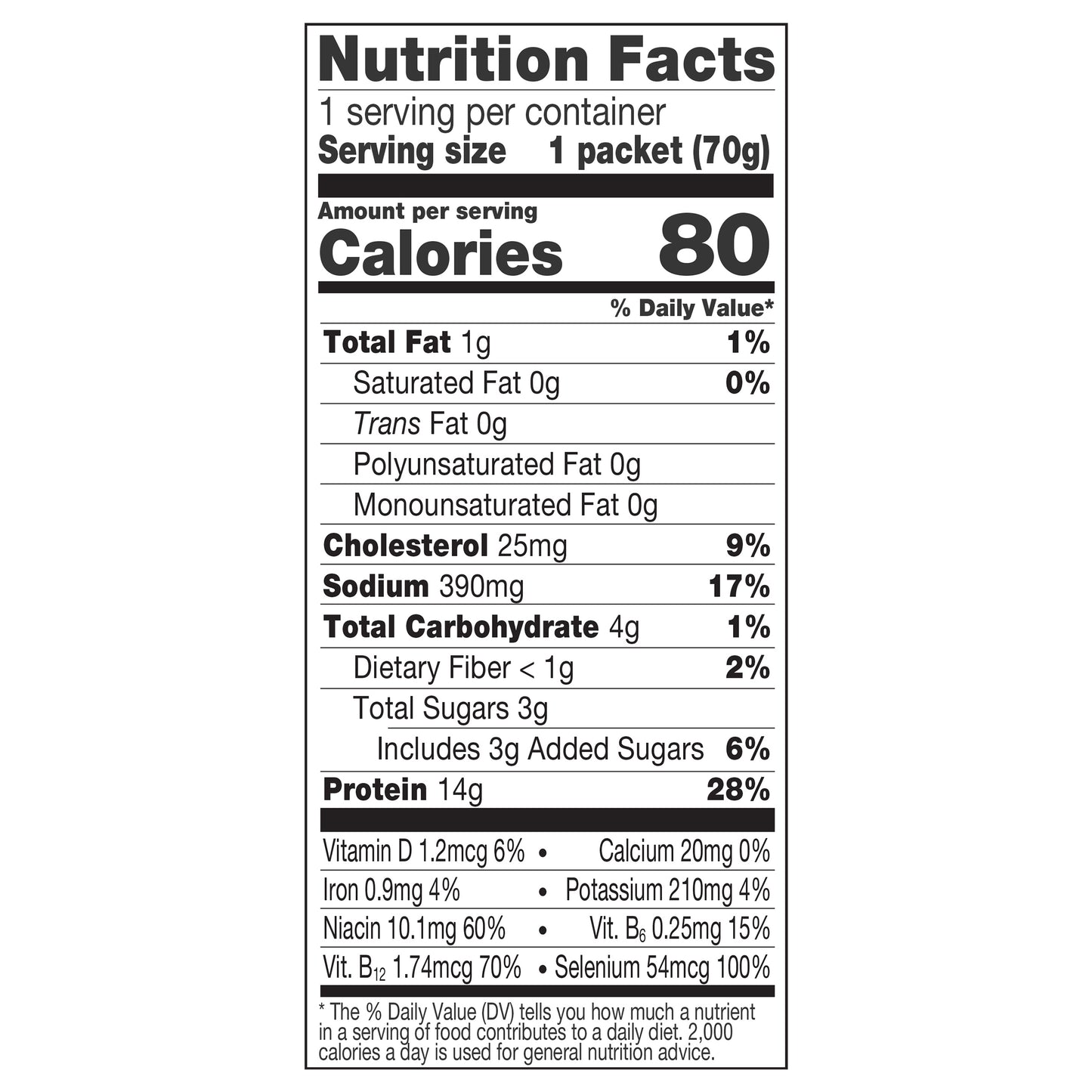 Chicken of the Sea Wild Caught Light Tuna Packet, OLD BAY® Seasoning 2.5 oz