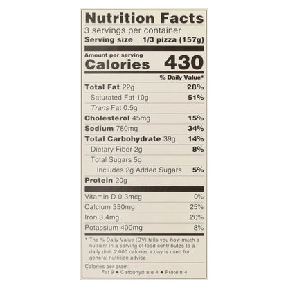 Nancy's Chicago Style Thin Crust Uncured Pepperoni Pizza 16.66 oz