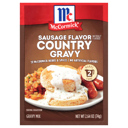 McCormick Country Gravy Mix - Sausage, 2.64 oz
