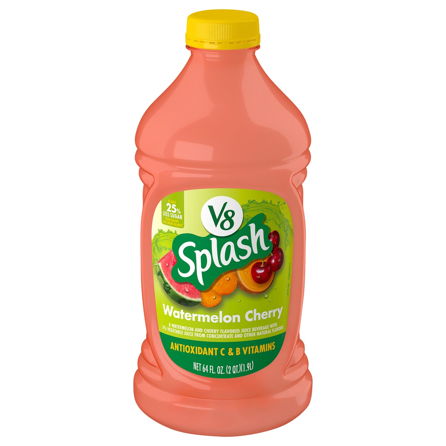 V8 Splash Watermelon Cherry Juice Beverage 64 fl oz