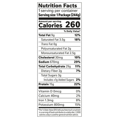 Lean Cuisine Frozen Meal Baked Chicken, Protein Kick Microwave Meal, Microwave Chicken Dinner, Frozen Dinner for One 8.625 oz.