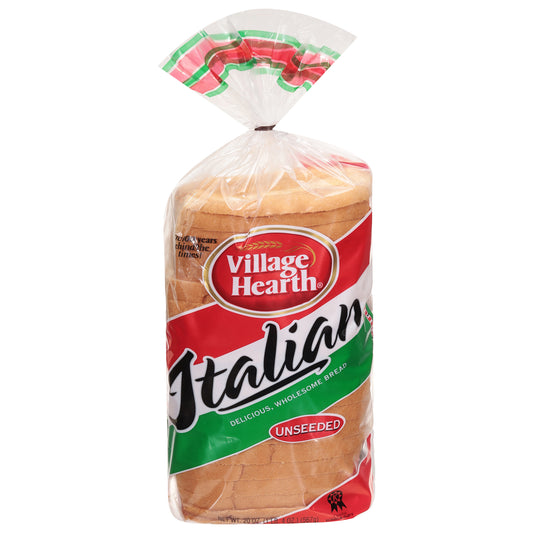 Village Hearth Unseeded Italian Bread 20 oz