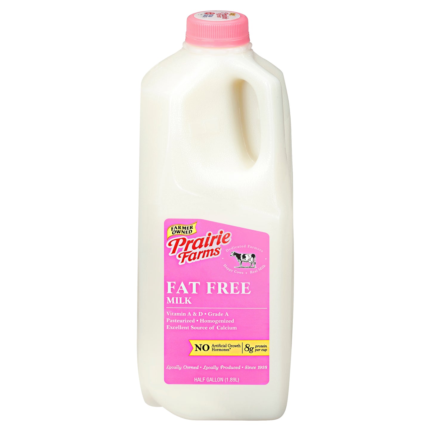 Prairie Farms Fat Free Milk 0.5 gl Jug
