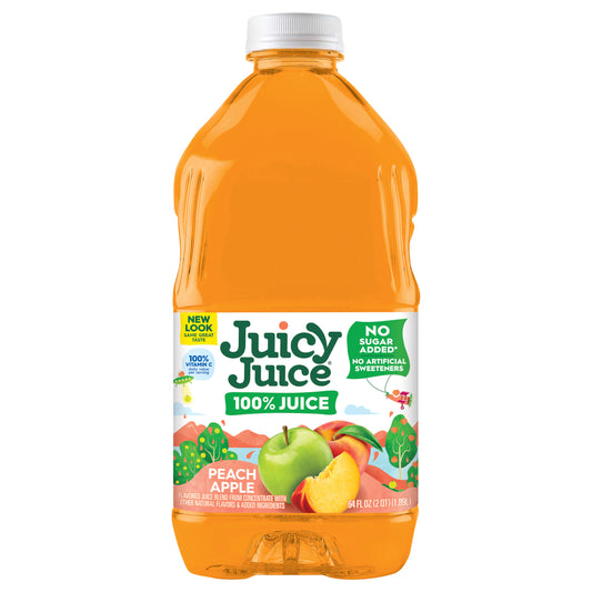 Juicy Juice 100% Juice, Peach Apple, 64 Fl Oz Bottle