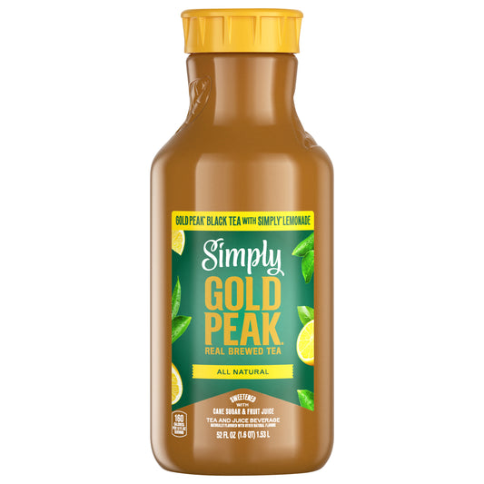 Simply Gold Peak - Tea & Lemonade Bottle, 52 fl oz