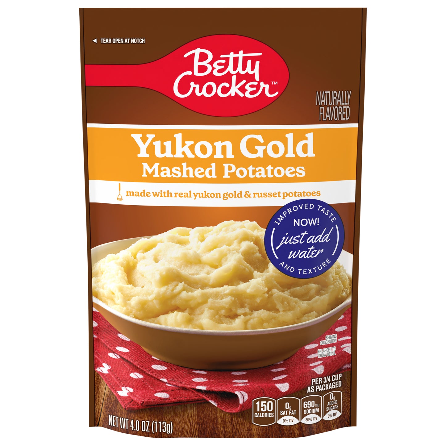 Betty Crocker Yukon Gold Mashed Potatoes, 4 ounces