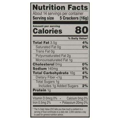Toasteds Lightly Toasted Harvest Wheat Crackers 8 oz