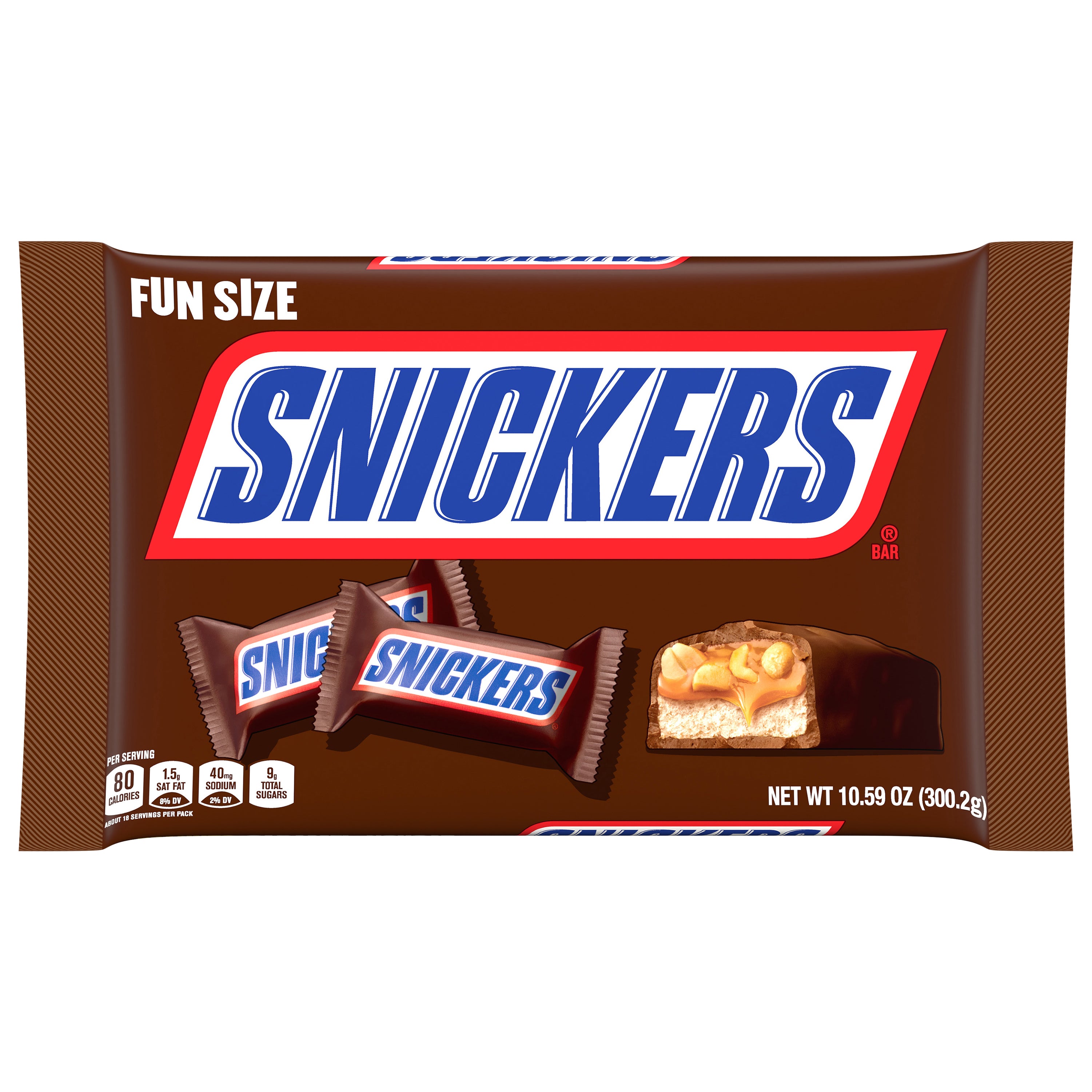 SNICKERS Original Chocolate Candy Bars, Fun Size, 10.59oz Bag ...