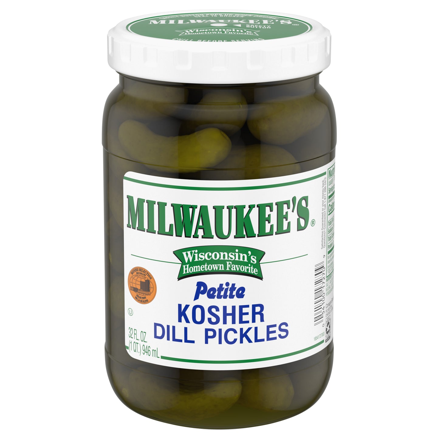 Milwaukee's Petite Kosher Dill Pickles, 32 oz.