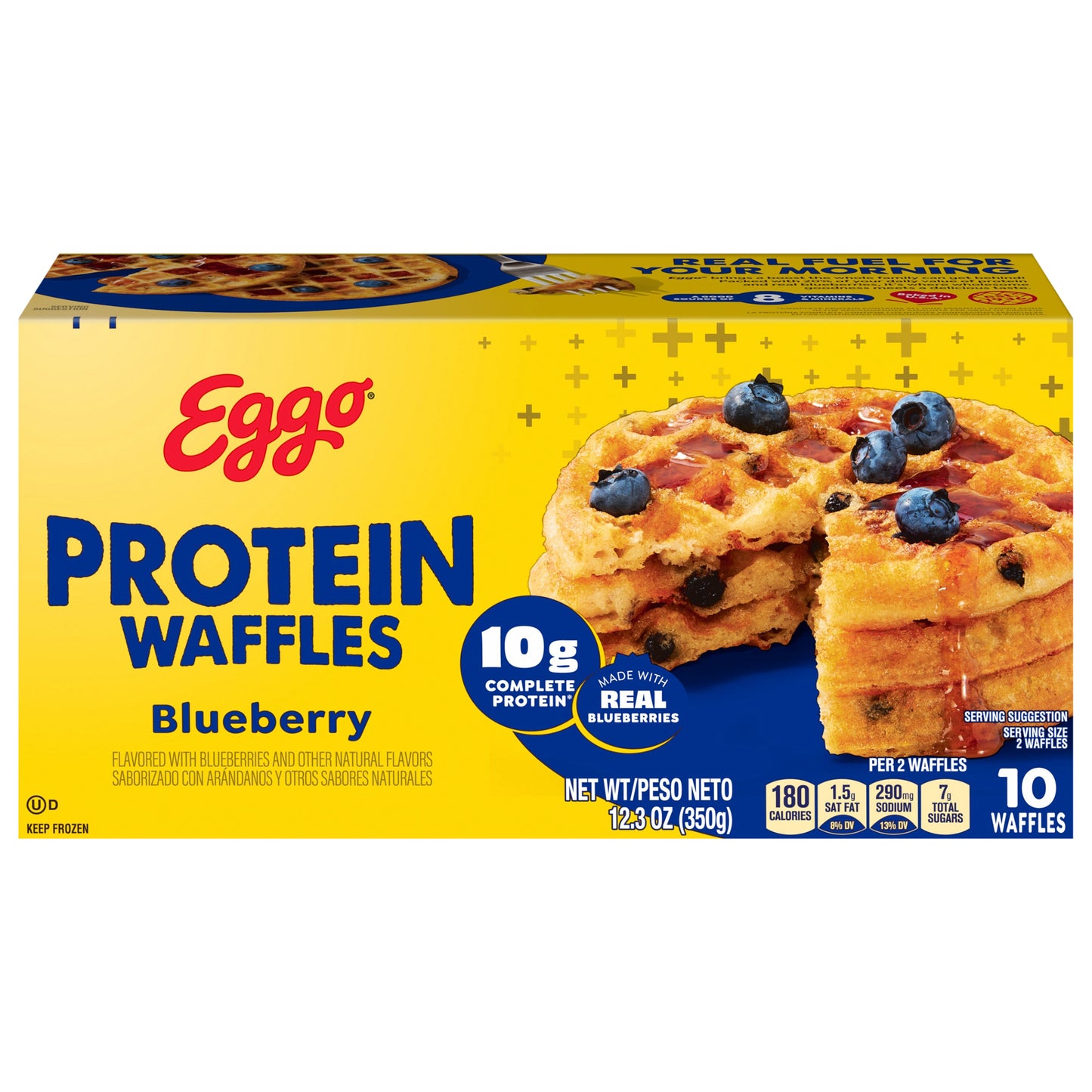 Eggo Protein Frozen Waffles Blueberry