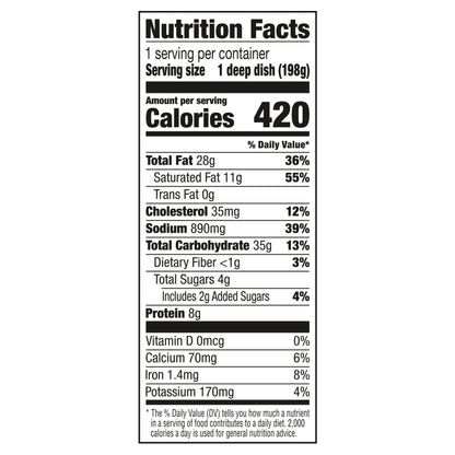 Banquet Sausage and Gravy Deep Dish Pot Pie, Frozen Meal, 7 OZ