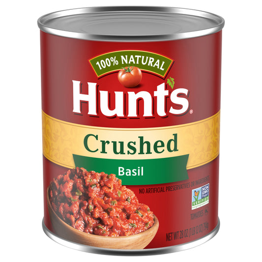 Hunt's Crushed Tomatoes with Basil, 28 oz.