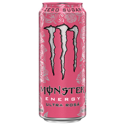 Monster Energy Zero Sugar Ultra Rosa Energy Drink 16 fl oz