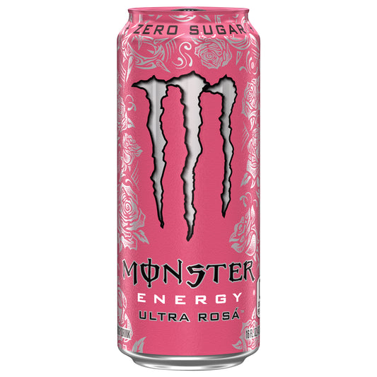 Monster Energy Zero Sugar Ultra Rosa Energy Drink 16 fl oz