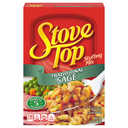 Stove Top Traditional Sage Stuffing Mix, 6 oz Box