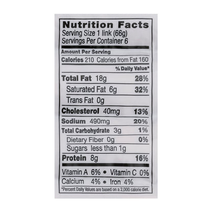 Johnsonville Chili Cheese Smoked Sausages 14 oz