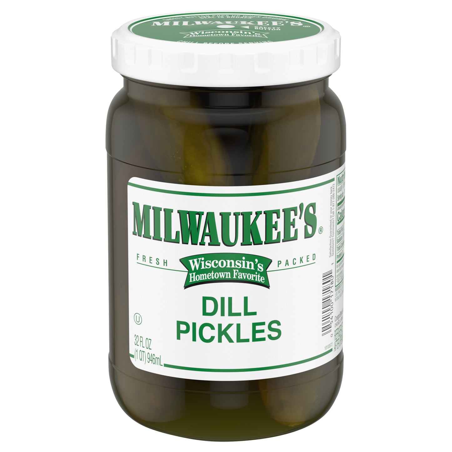 Milwaukee's Dill Pickles, 32 fl oz.