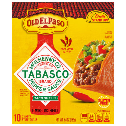 Old El Paso Stand 'N Stuff Tabasco Taco Shells 10 Count