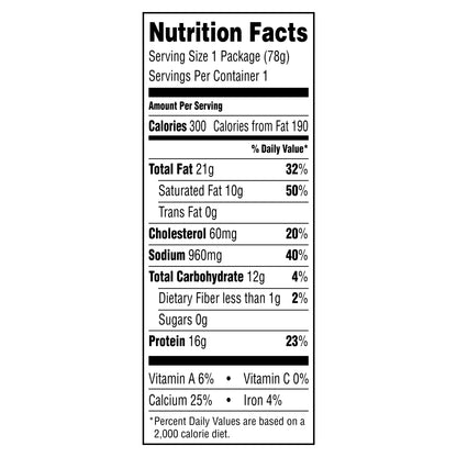 Hillshire Snacking Small Plates, Italian Dry Salame Deli Lunch Meat and Gouda Cheese, 2.76 oz