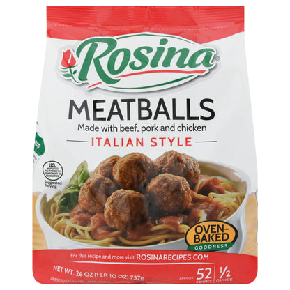 Rosina Italian Style Meatballs 52 ea