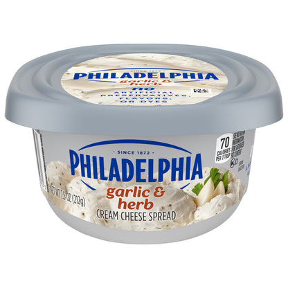 Philadelphia Garlic & Herb Cream Cheese Spread 7.5 oz