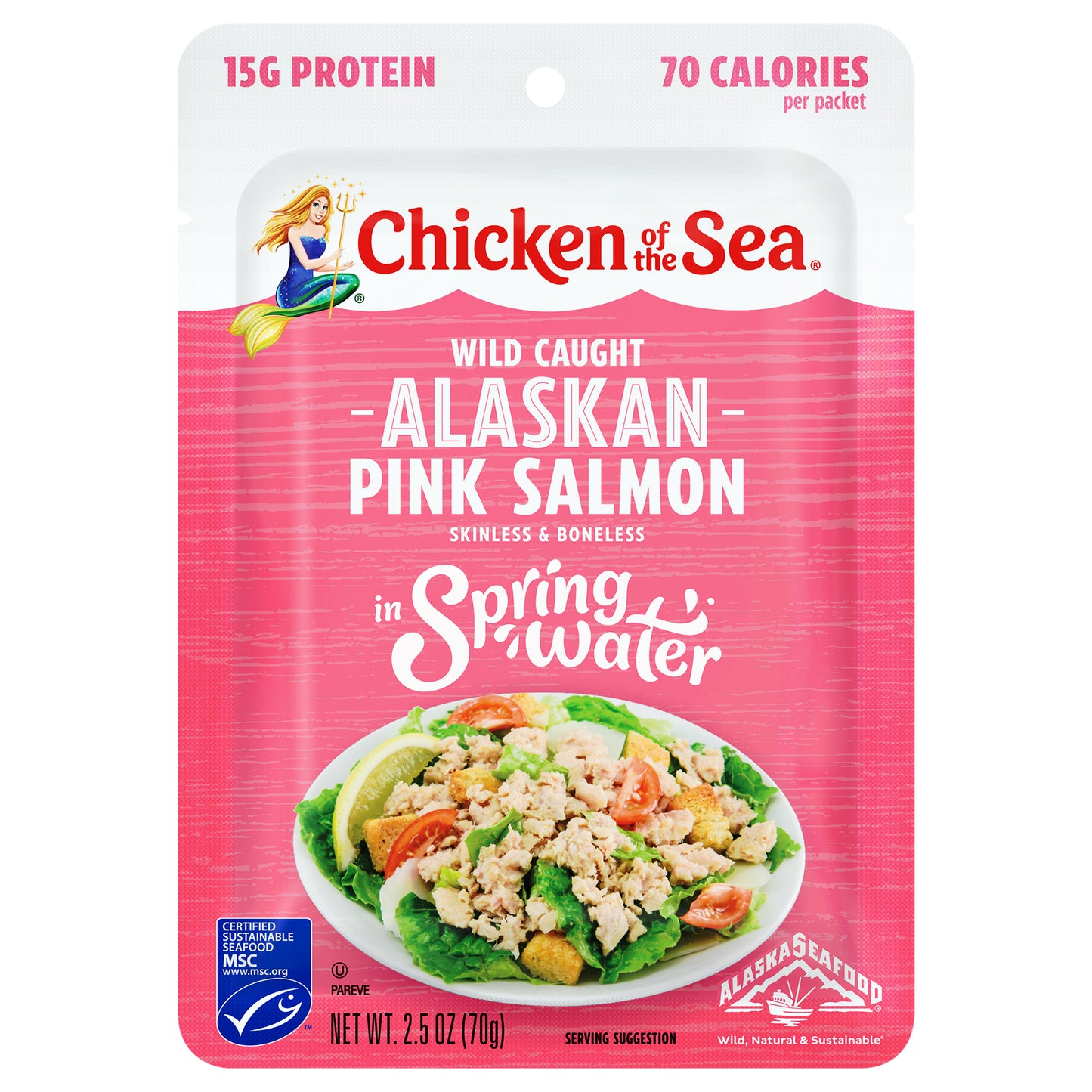 Chicken of the Sea Skinless/Boneless Pink Salmon Pouch 2.5 ounces