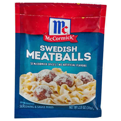 McCormick Swedish Meatball Seasoning & Sauce Mix, 2.11 oz