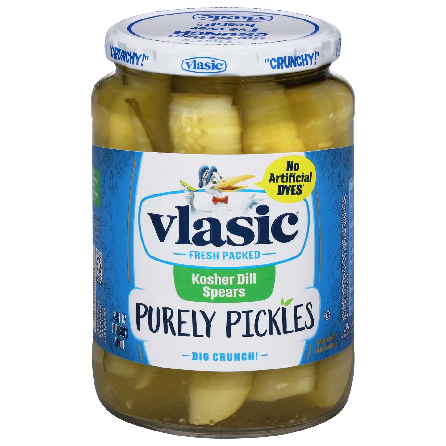 Vlasic Purely Pickles Kosher Dill Spears 24 fl oz