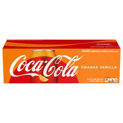 Coca-Cola Orange Vanilla Fridge Pack Cans, 12 fl oz, 12 Pack