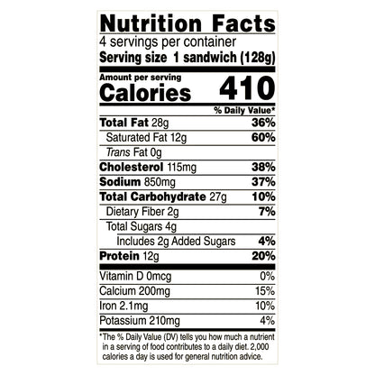 Jimmy Dean® Sausage, Egg & Cheese Biscuit Sandwiches, 4 Count (Frozen)