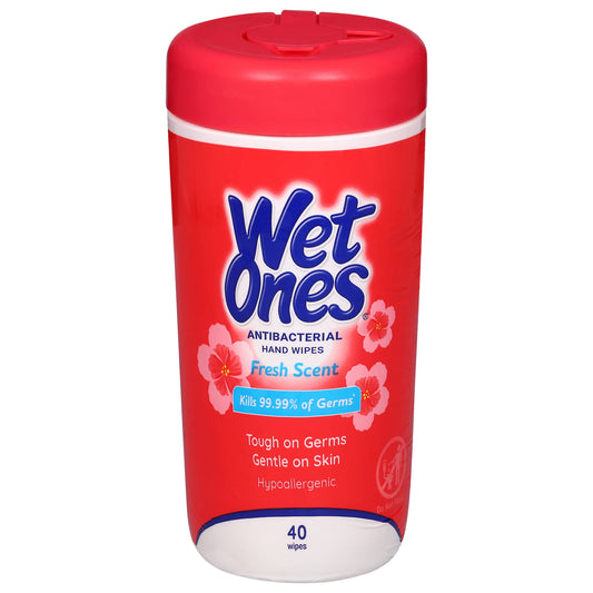 Wet Ones Antibacterial Fresh Scent Hand Wipes 40 ea