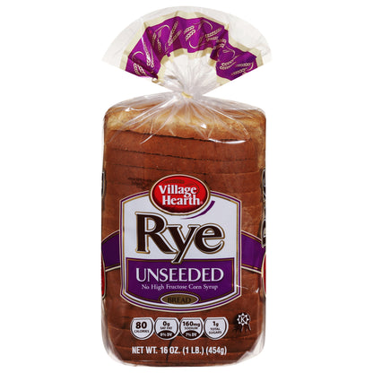 Village Hearth Unseeded Rye Bread 16 oz
