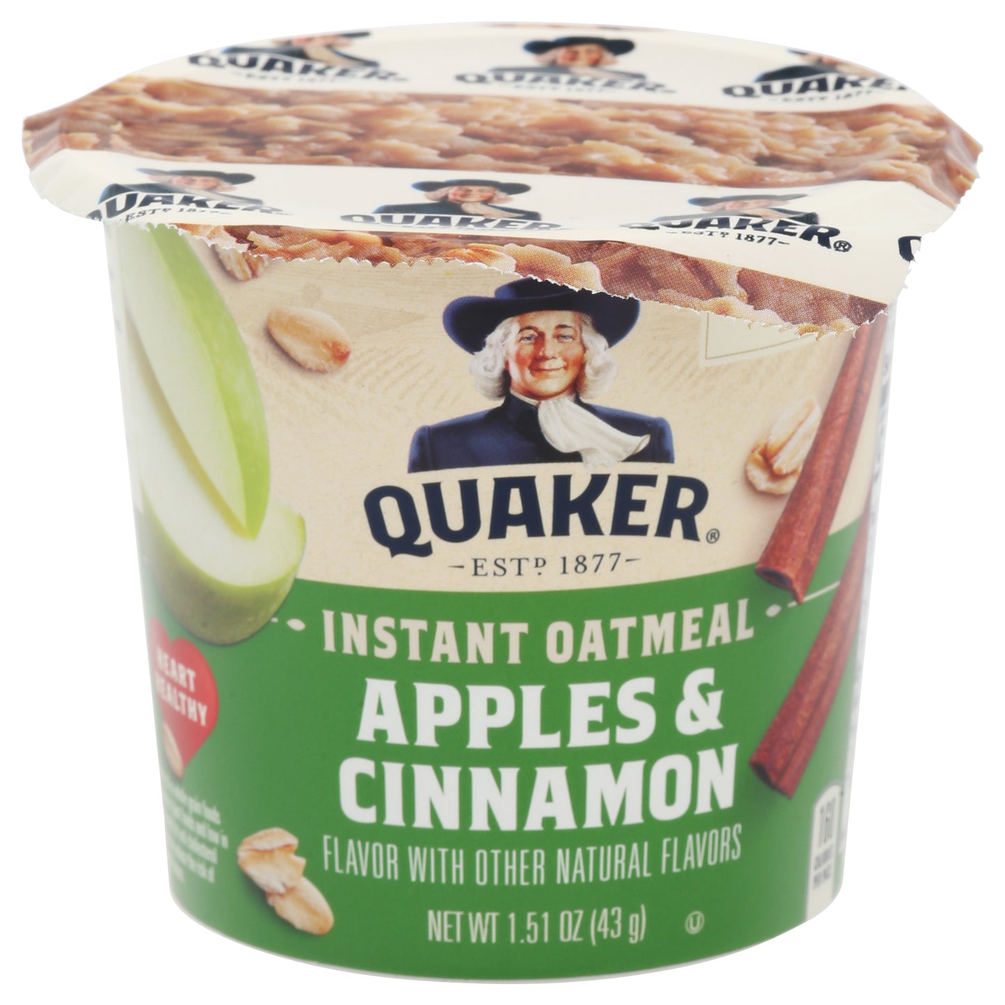 Quaker Apples & Cinnamon Instant Oatmeal 1.51 oz