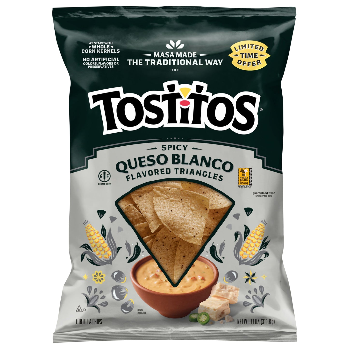 Tostitos Tortilla Chips Spicy White Cheddar Cheese, 11 Oz