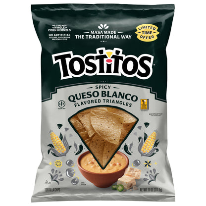 Tostitos Tortilla Chips Spicy White Cheddar Cheese, 11 Oz