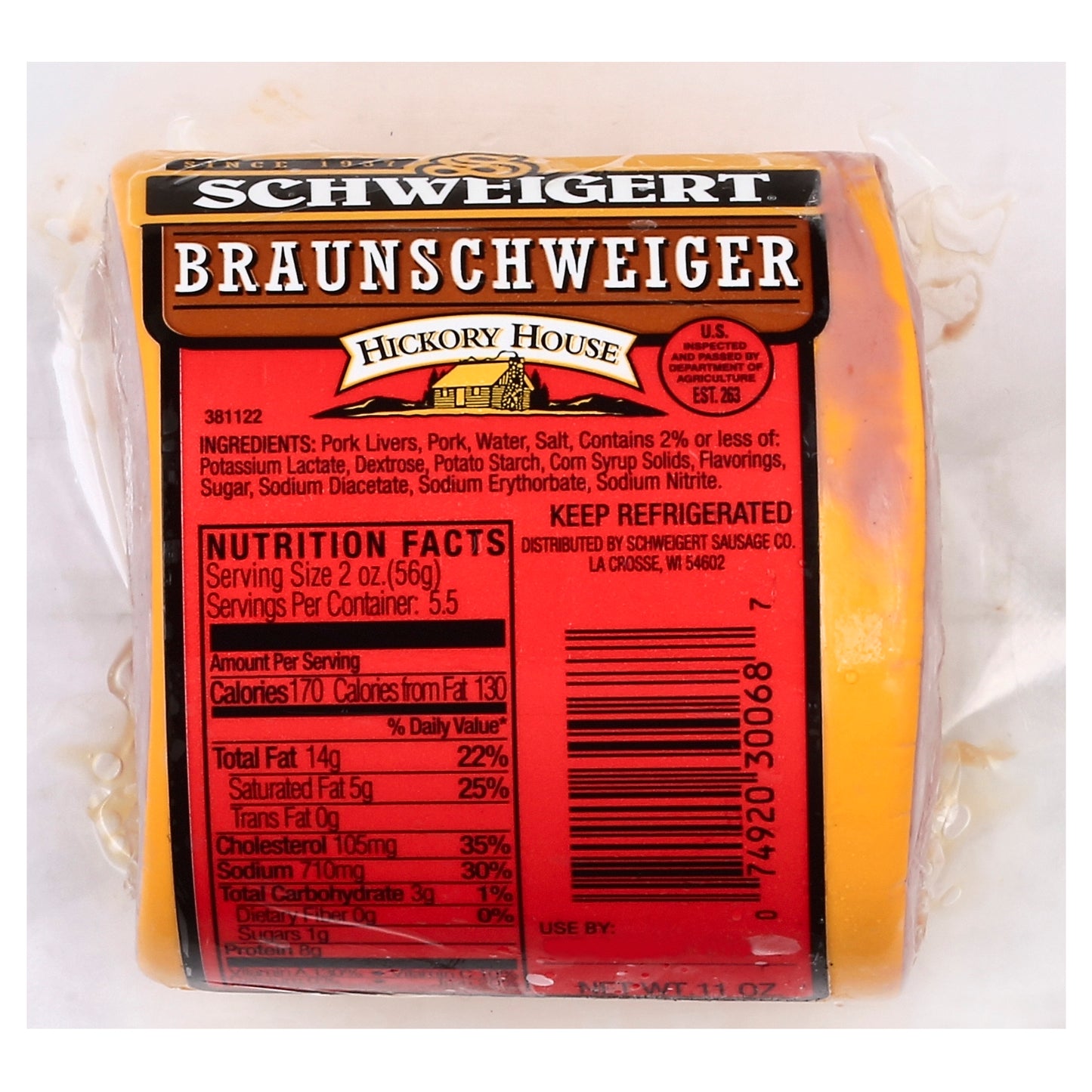 Schweigert Braunschweiger 11 oz