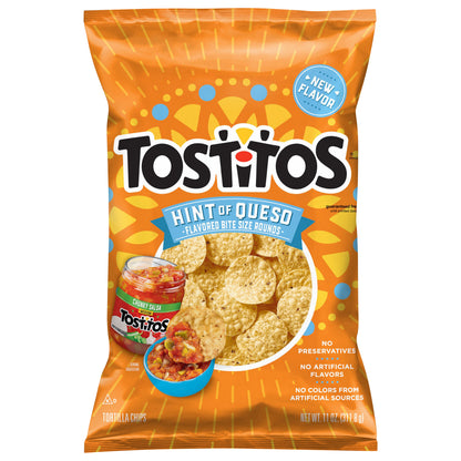 Tostitos Tortilla Chips Hint Of Queso BSR 11 Oz