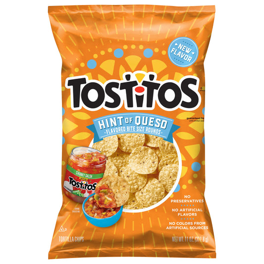 Tostitos Tortilla Chips Hint Of Queso BSR 11 Oz