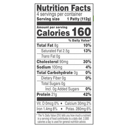 JENNIE-O Turkey Patties 93% Lean | 7% Fat