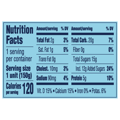 Dannon Fruit on the Bottom Strawberry Low Fat Yogurt 5.3 OZ Container