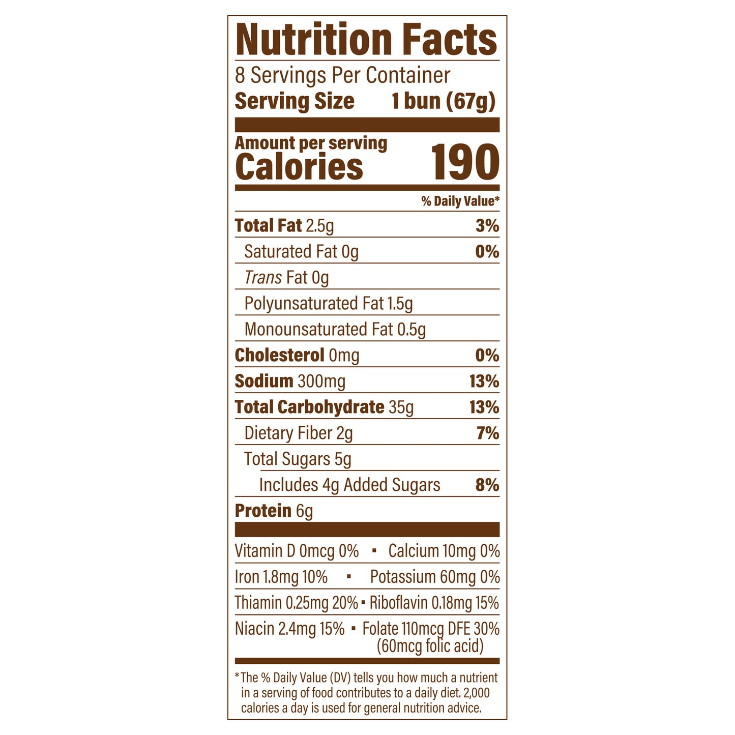 Sara Lee Artesano Bakery Bread Hawaiian Bakery Buns, 8 count, 19 oz