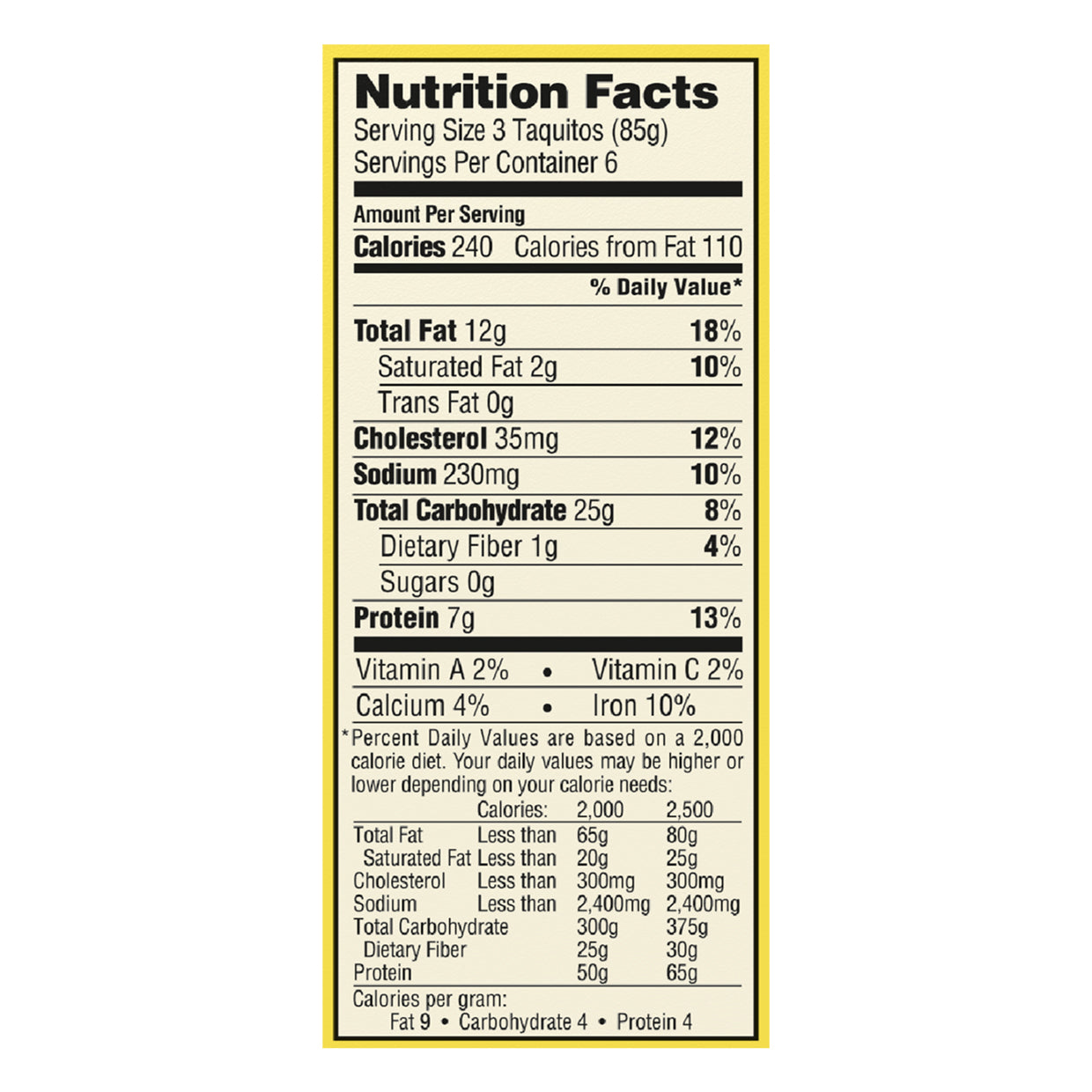El Monterey Egg, Bacon & Cheese Taquitos, 18 Count (Frozen)
