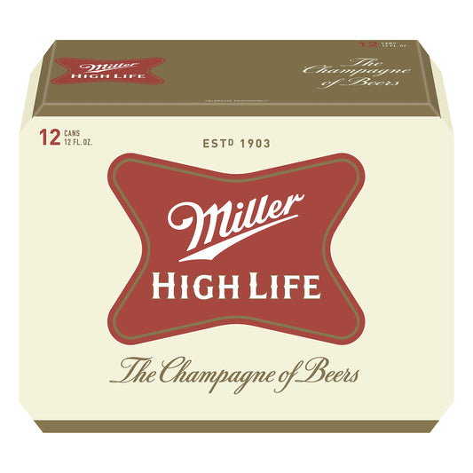 Miller High Life Beer 12 ea