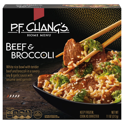 P.F. Chang's Home Menu Beef and Broccoli Bowl, Frozen Meal, 11 oz.