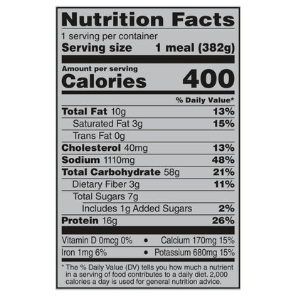 Banquet MEGA Bowls Cheesy Rice & Chicken, Frozen Meal, 13.5 oz.