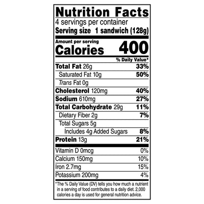 Jimmy Dean Croissant Breakfast Sandwiches with Sausage, Egg, and Cheese, Frozen, 4 Count