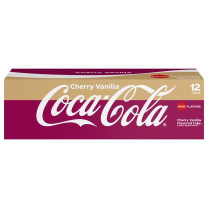 Coca-Cola Cherry Vanilla Fridge Pack Cans, 12 fl oz, 12 Pack