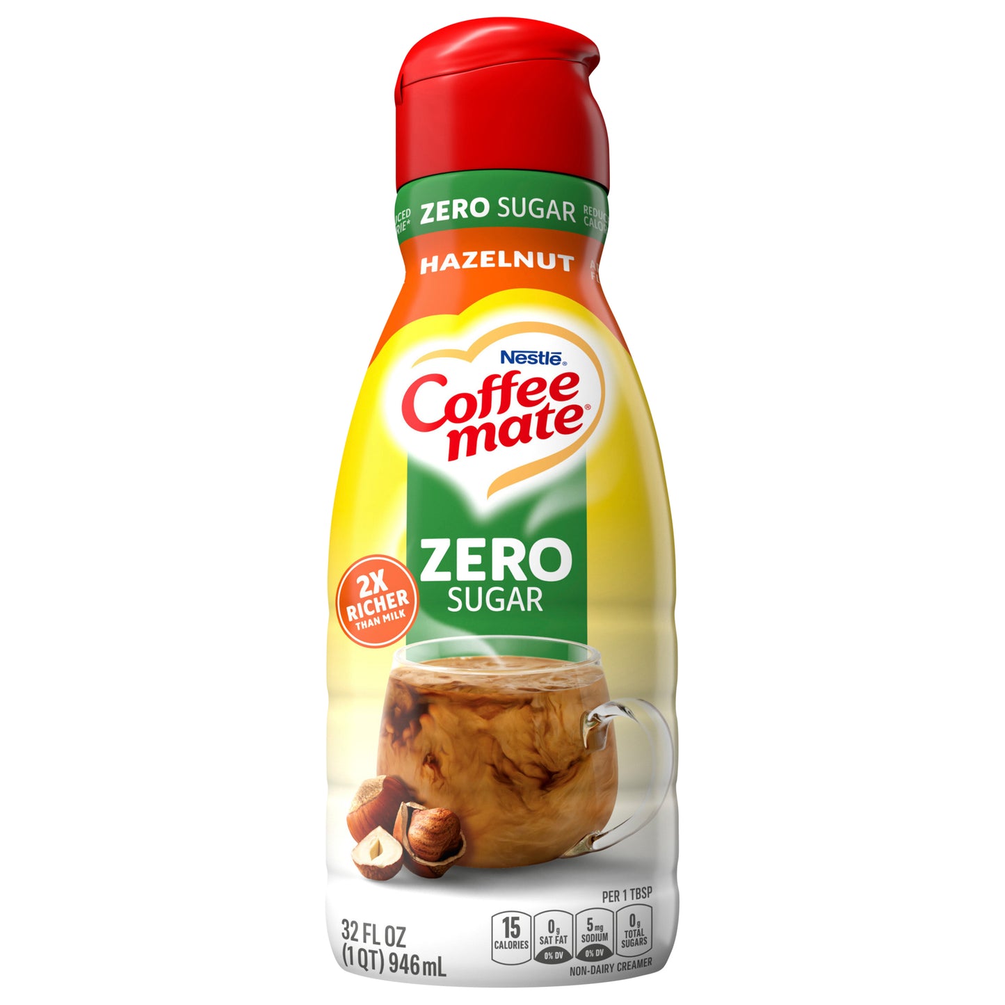 Nestle Coffee Mate Liquid Hazelnut Sugar Free Coffee Creamer 32 fl oz.