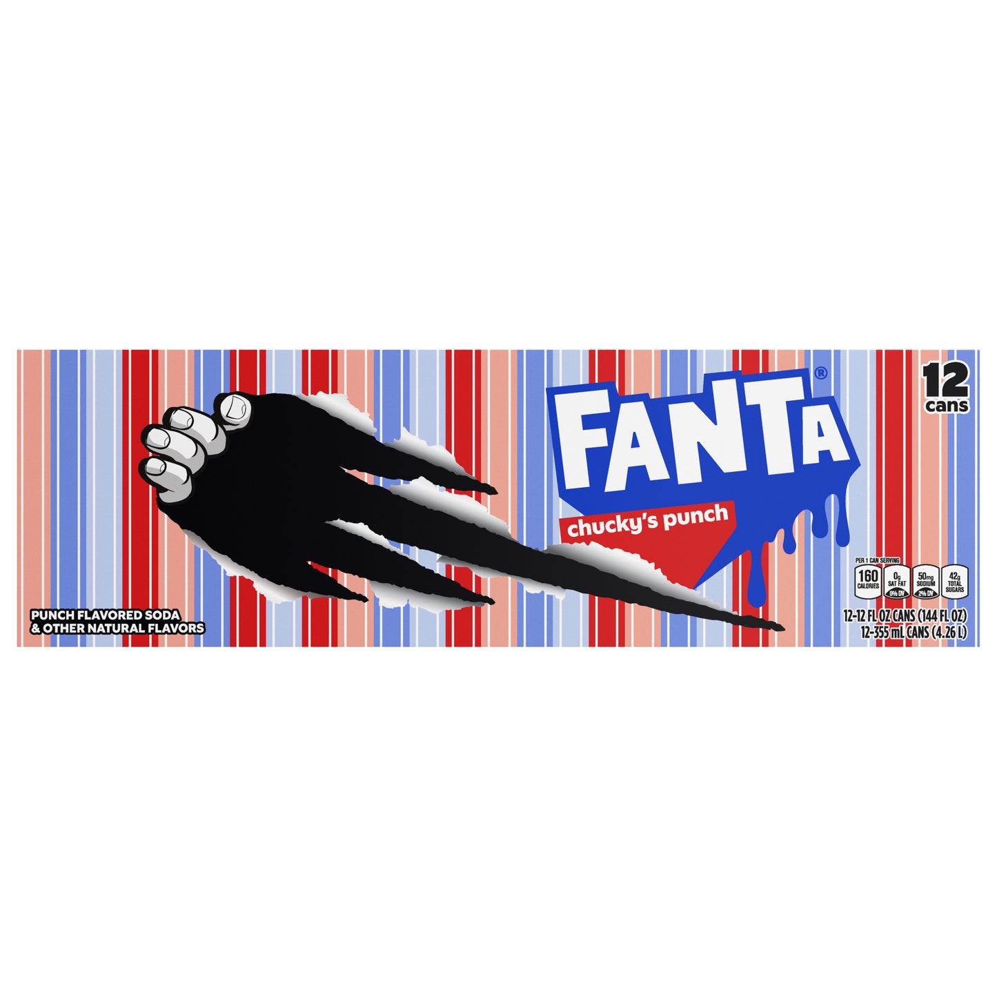 Fanta Chucky's Punch Fridge Pack Cans, 12 fl oz, 12 Pack