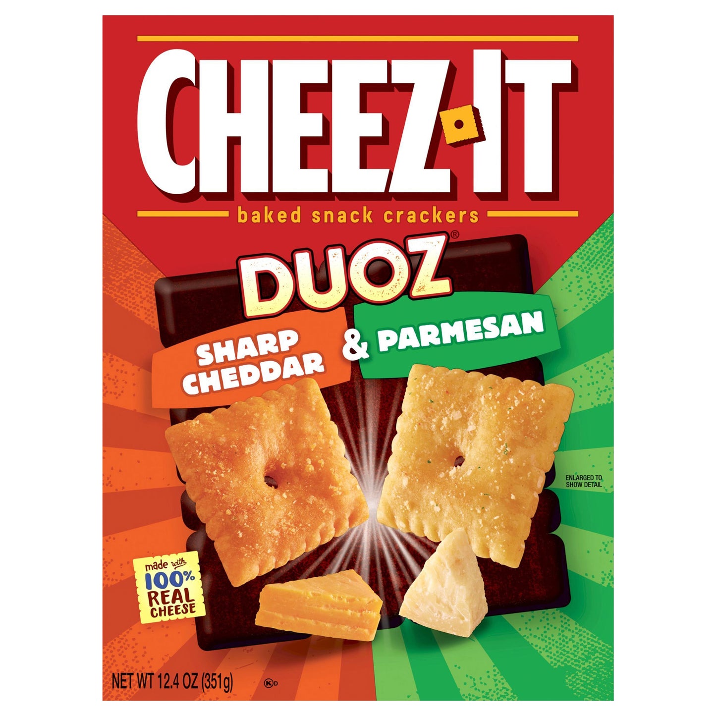 Cheez-It® DUOZ Sharp Cheddar and Parmesan Cheese Crackers